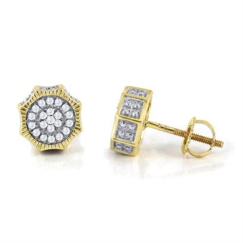 Monary 14k yellow gold earrings with 0.15 ct. diamonds