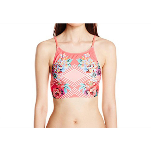 MINKPINK bloomin beach apron bikini top in multi