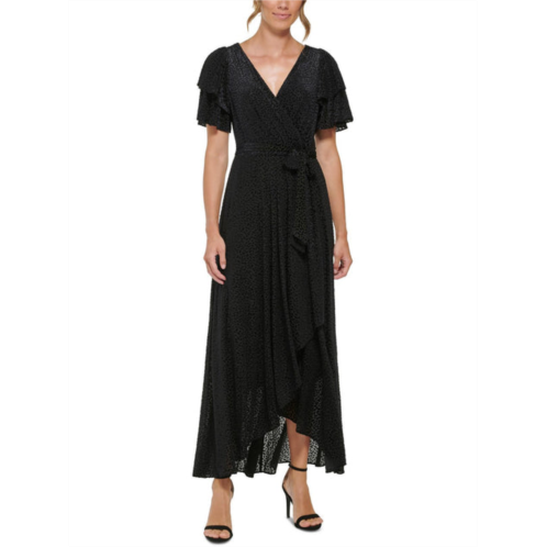 DKNY womens velvet burnout maxi dress