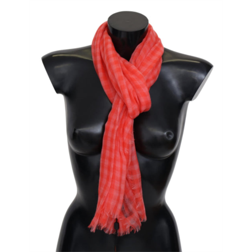 Missoni check cashmere unisex wrap fringes mens scarf