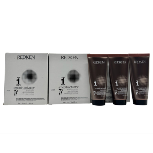 Redken smooth activator step 1 semi permanent smoother dry hair 2 oz x 3 pk of 3