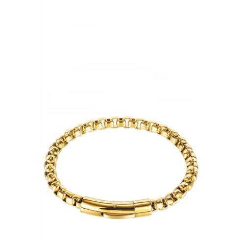 Stephen Oliver 18k gold woven link magnetic clasp bracelet