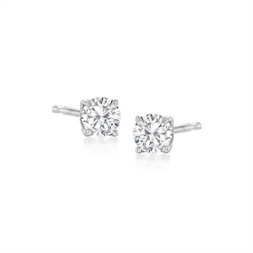 Ross-Simons diamond stud earrings in 14kt white gold
