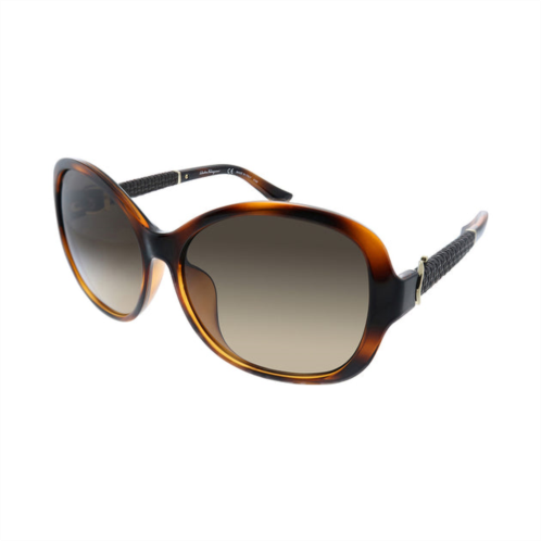 Ferragamo salvatore sf 744sla 214 59mm womens butterfly sunglasses