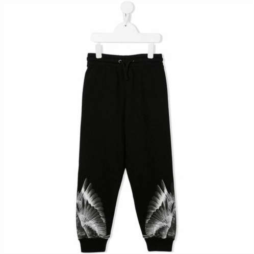 COUNTY OF MILAN black feather print sweatpants