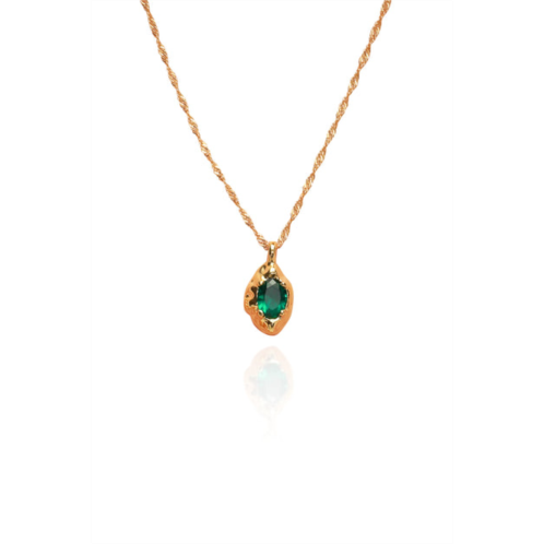 Classicharms emerald pendant necklace