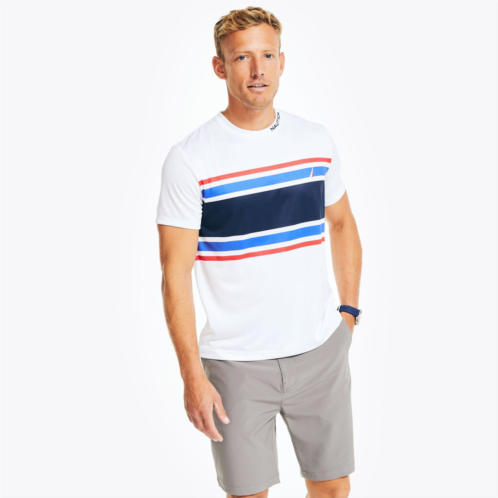 Nautica mens navtech colorblock t-shirt