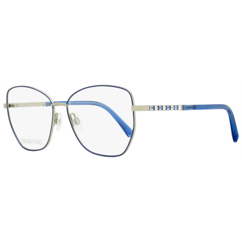 Swarovski womens butterfly eyeglasses sk5393 016 palladium/blue 55mm
