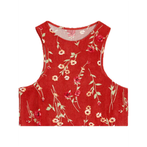 We Wore What roses and daisies womens floral tank crop top