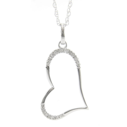 Monary diamond pendant (wg) with chain