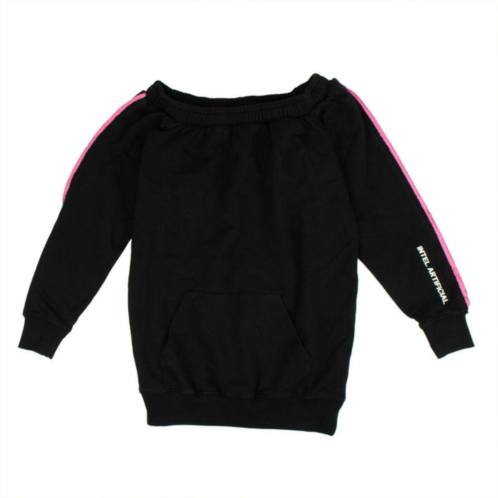 Marcelo Burlon black and pink boat collar sweatshirt
