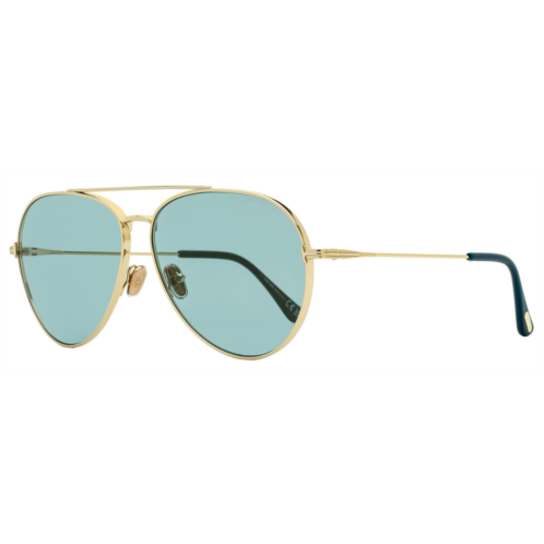 Tom Ford unisex dashel-02 sunglasses tf996 28x gold/turquoise 62mm
