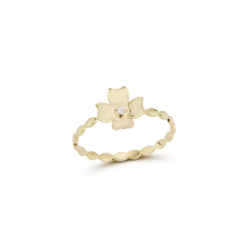 Ember Fine Jewelry 14k gold & diamond flower ring