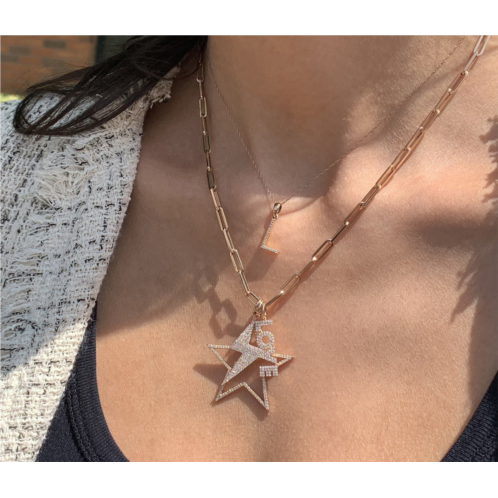 Sabrina Designs 14k gold & diamond initial necklace