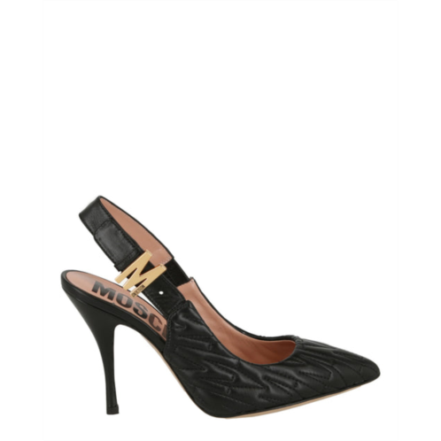 Moschino m-quilted slingback pumps