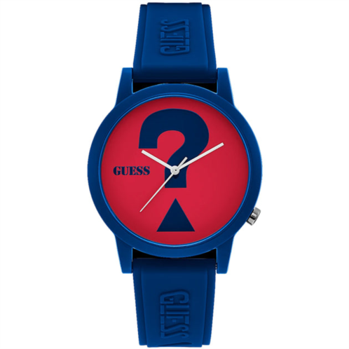 Guess mens red dial watch
