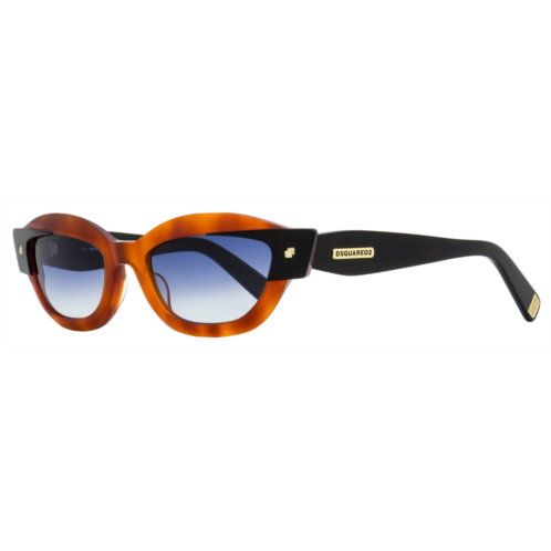 Dsquared2 womens ava sunglasses dq0335 56w black/matte havana 53mm