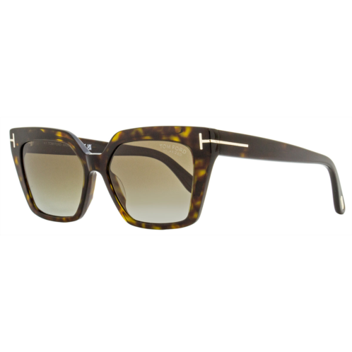 Tom Ford womens winona polarized sunglasses tf1030 52h dark havana 53mm