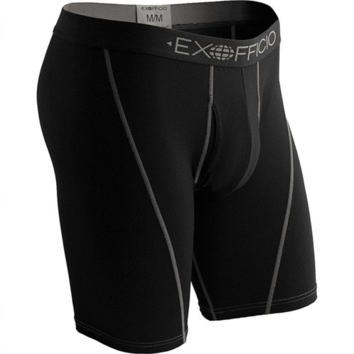 ExOfficio mens give-n-go sport mesh 6-inch boxer brief in solid black