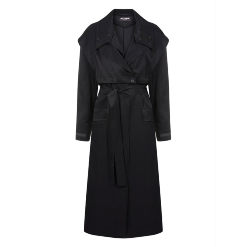 Nocturne double-breasted trench coat
