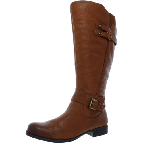 Naturalizer jackie womens leather wide calf riding boots
