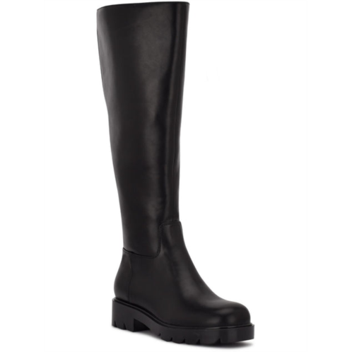 Nine West womens faux leather embossed knee-high boots