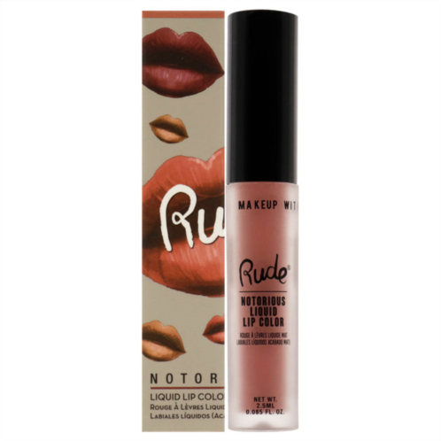 Rude Cosmetics notorious rich long liquid lip color - below the belt by for women - 0.1 oz lip color