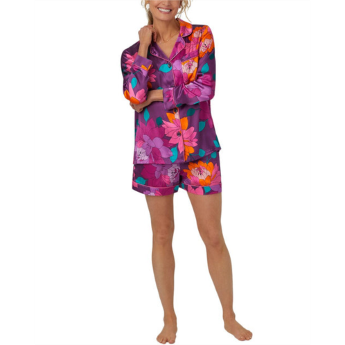 BedHead Pajamas x trina turk evening bloom short silk pajama set