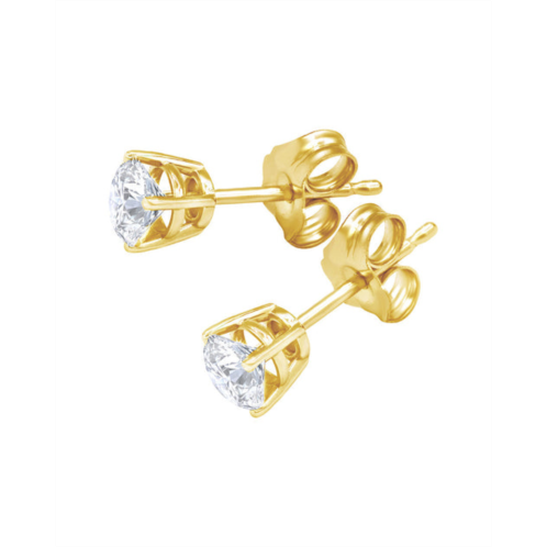 Diana M. 14kt yellow gold diamond stud earrings containing 0.50 cts tw