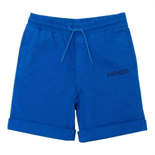 KENZO blue logo print shorts