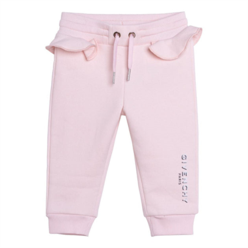 Givenchy pink logo cotton sweatpants