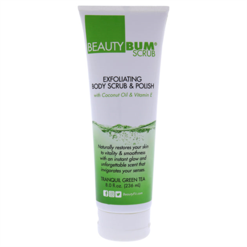 BeautyFit beautybum scrub exfoliating body scrub and polish - tranquil green tea by for women - 8 oz scrub