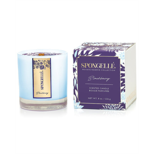 Spongelle private reserve 8oz hand poured candle: blackberry