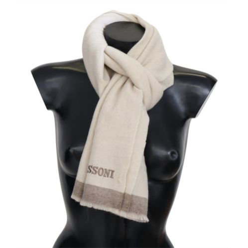 Missoni lined wool knit neck wrap mens shawl