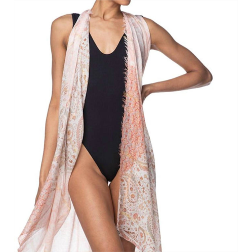 Pool to Party convertible vest/scarf/dress in believe in magic pink