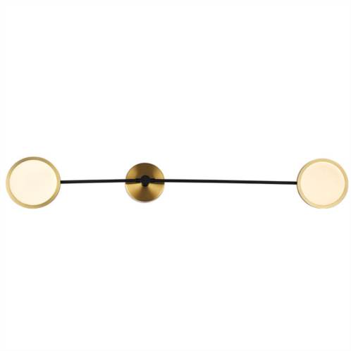 VONN Lighting torino vaw1192ab 39 integrated led wall sconce lighting fixture with rotating led circular disks in antique brass
