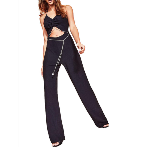 Royalty By Maluma womens cut-out halter jumpsuit
