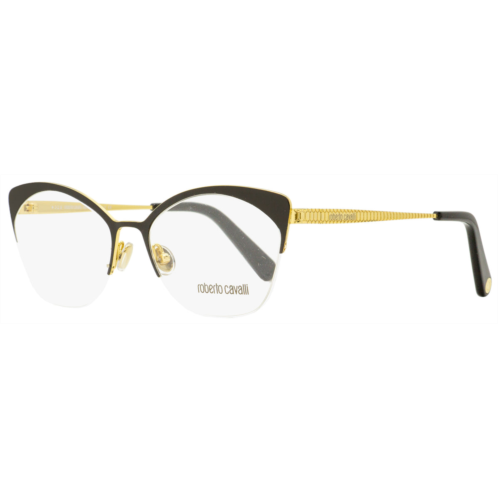 Roberto Cavalli womens butterfly eyeglasses rc5111 030 black/gold 53mm