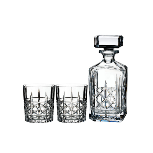 Waterford marquis by brady decanter 9.5in & dof pair