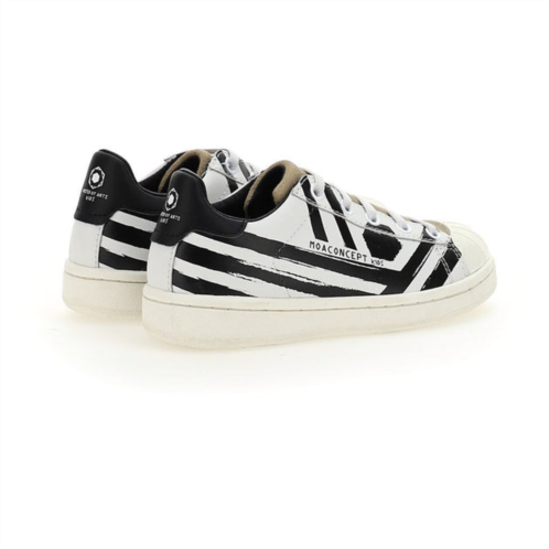 Master of Arts white striped sneakers