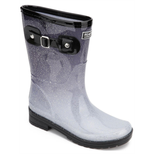 Kenneth Cole Reaction rain buckle ombre womens faux leather two tone rain boots