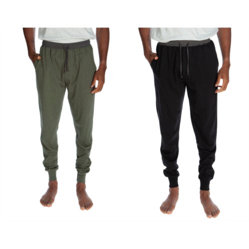 Unsimply Stitched contrast waistband cuffed jogger 2 pack