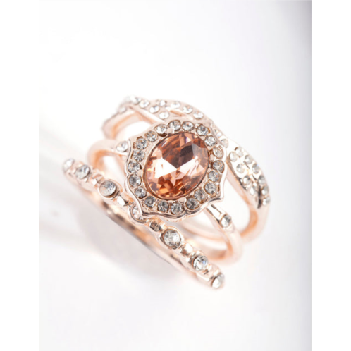 Lovisa rose gold engagement ring stack