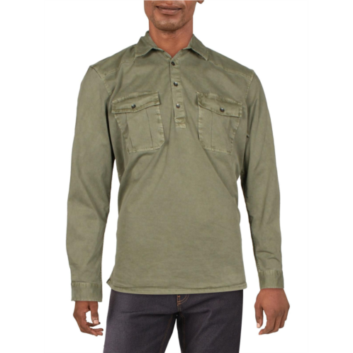 INC mens popover regular fit button-down shirt