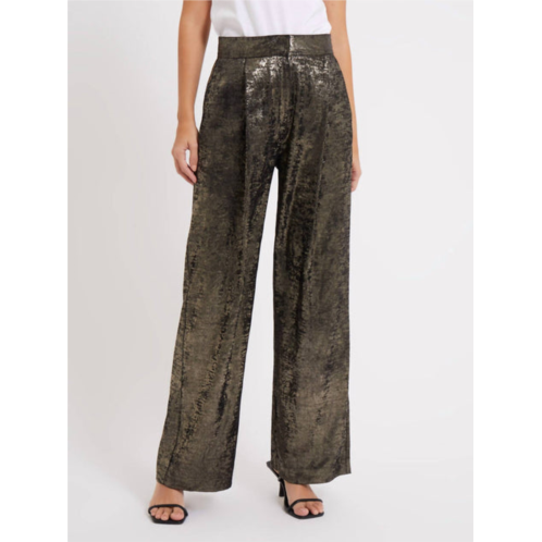 FRENCH CONNECTION alara molten suit trousers in metallic