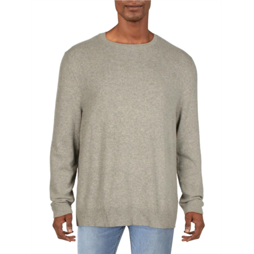 Calvin Klein mens marled wool blend crewneck sweater
