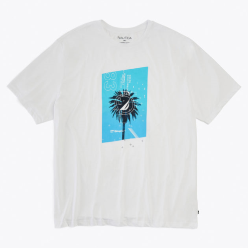 Nautica mens big & tall sustainably crafted palm tree graphic t-shirt