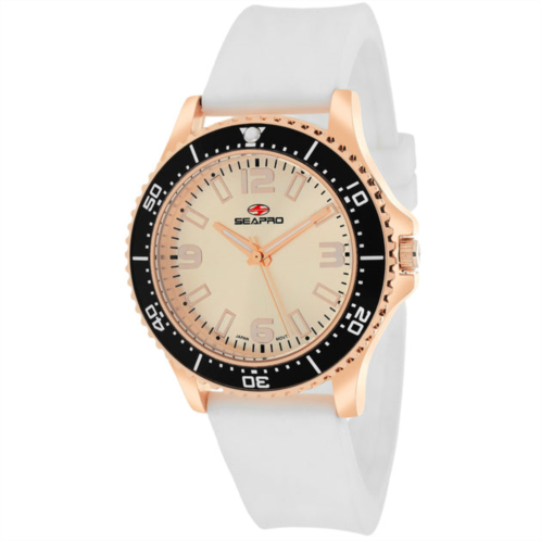Seapro womens rose gold dial watch