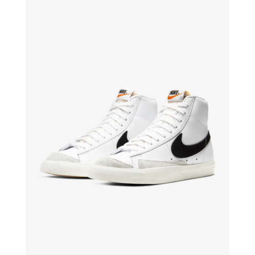 Nike blazer mid 77 cz1055-100 womens white/black leather sneaker shoes ank80