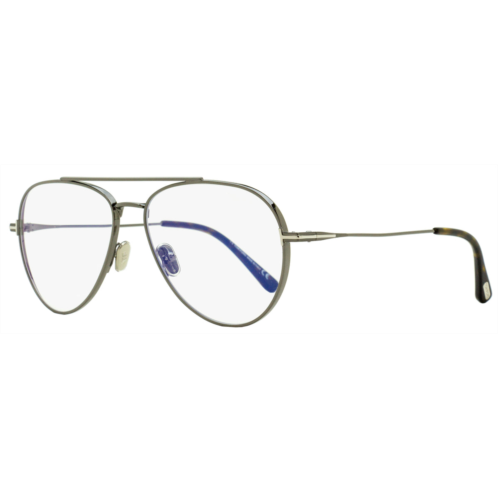 Tom Ford unisex blue block eyeglasses tf5800b 008 gunmetal/havana 56mm